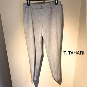 T. Tahari Slim Fit Ankle Pant